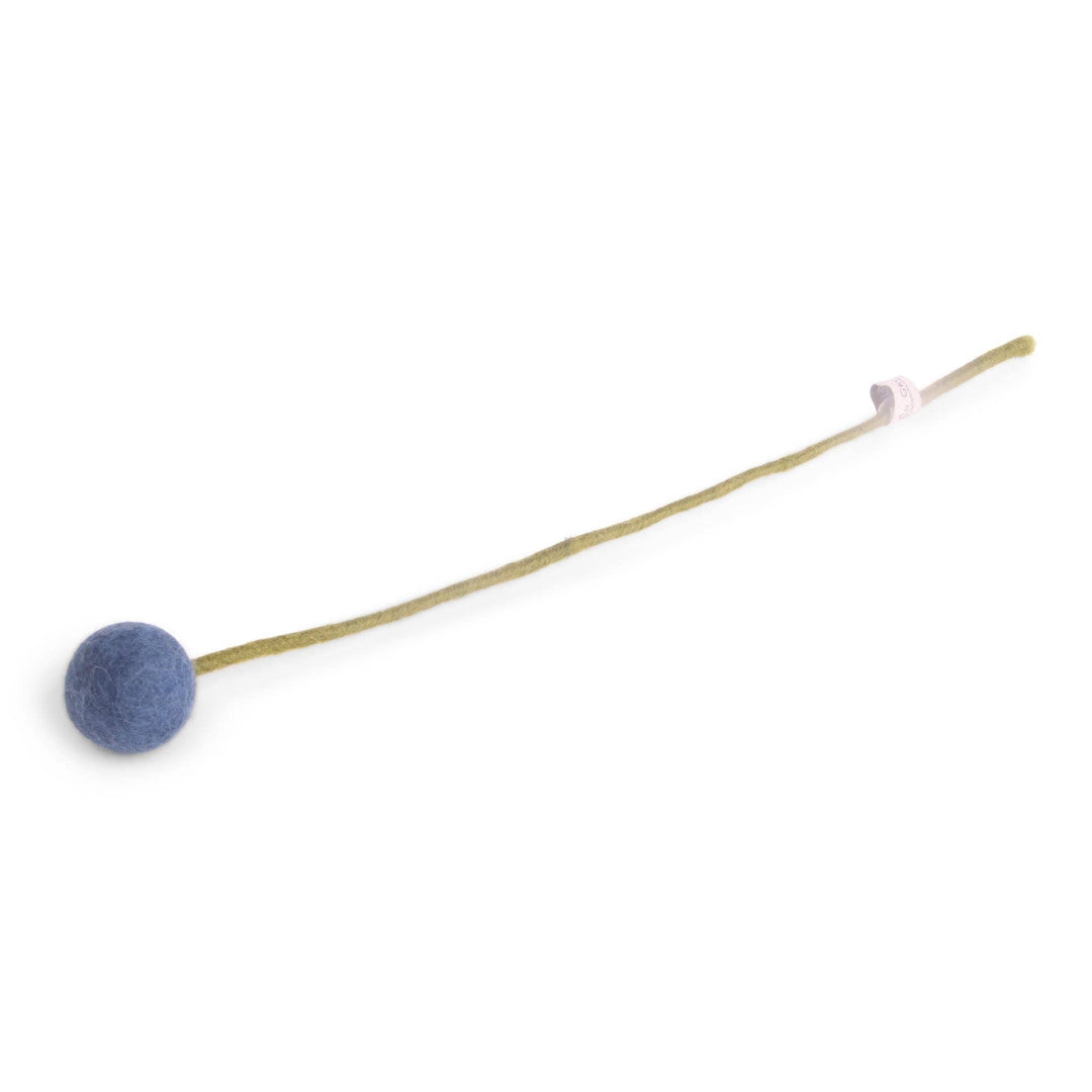 Blue Wool Flower Pom Large - Merry PigletsGry and Sif