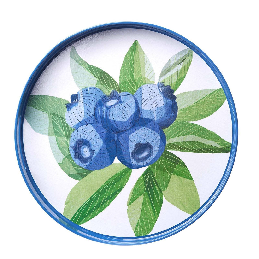 Blueberry Bunch Round Tray - Merry Pigletsrockflowerpaper