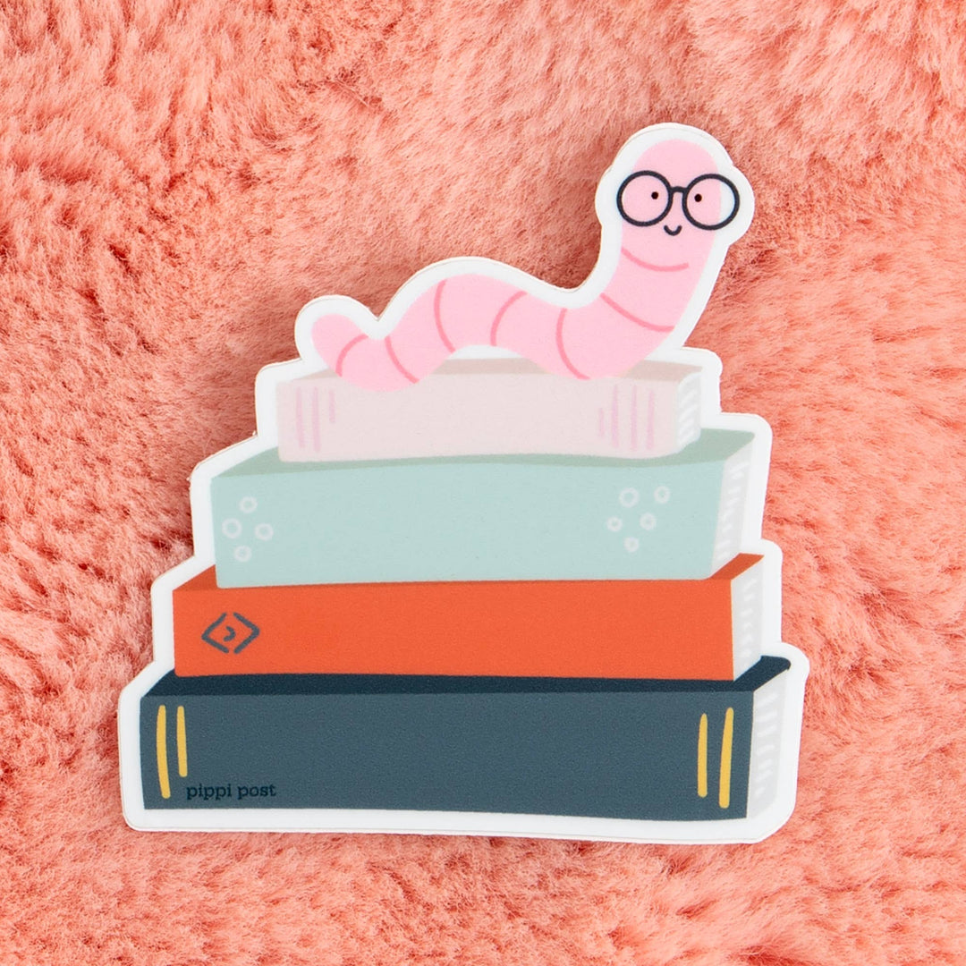 Bookworm Sticker - Merry PigletsPippi Post