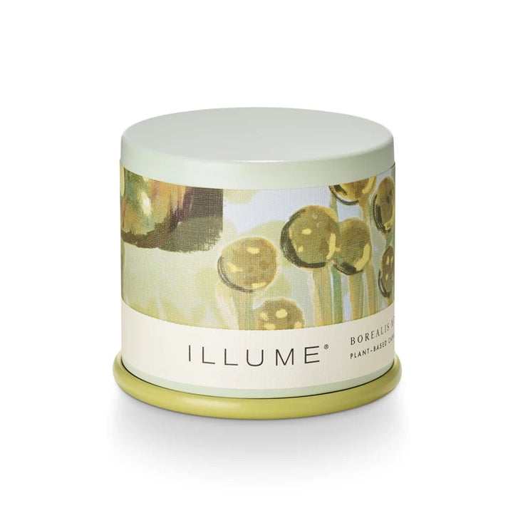 Borealis Moss Tin Candle - Merry PigletsIllume