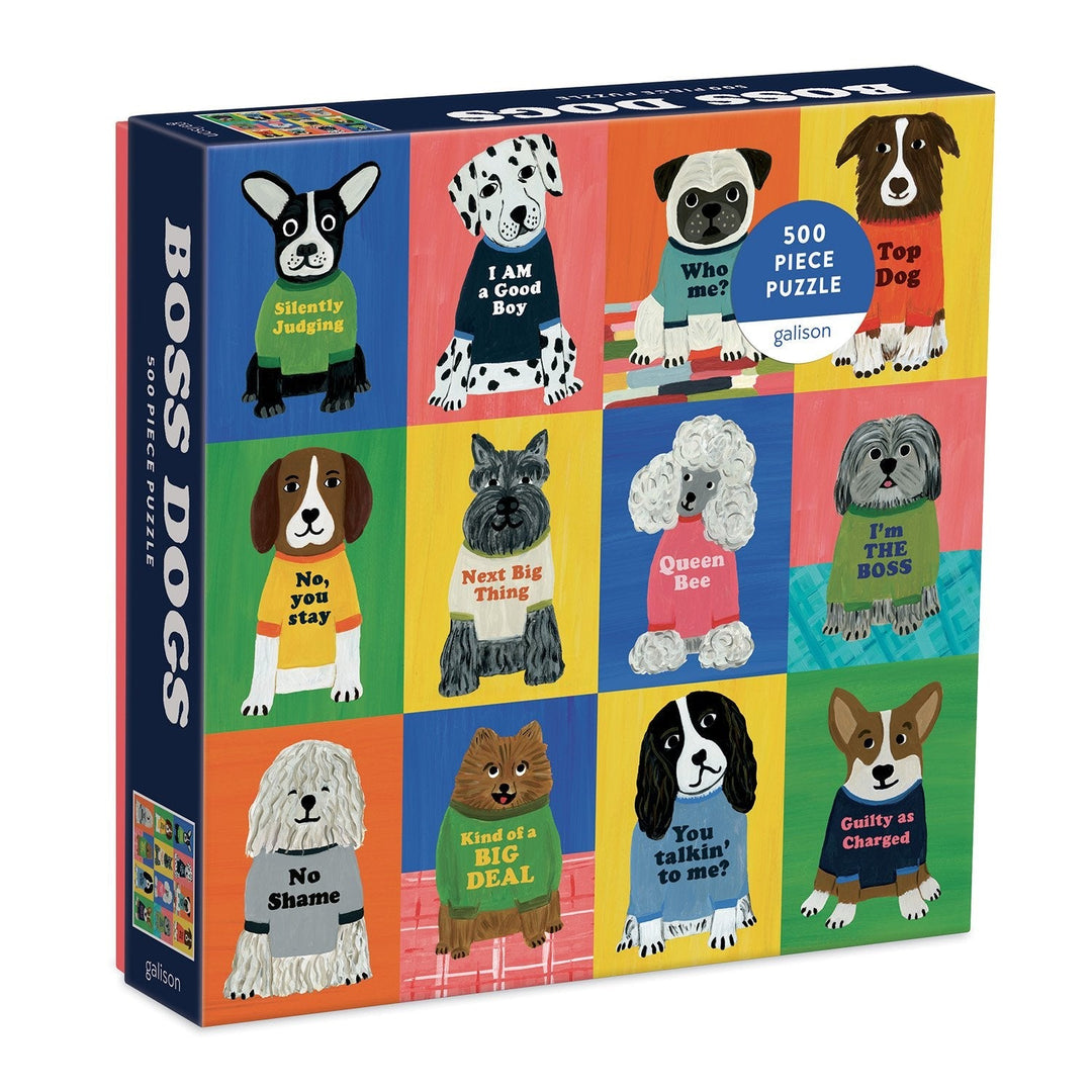 Boss Dogs 500 Piece Puzzle - Merry PigletsChronicle Books