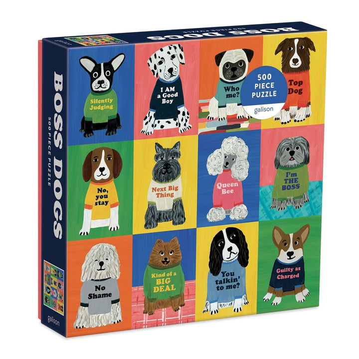 Boss Dogs 500 Piece Puzzle - Merry PigletsChronicle Books