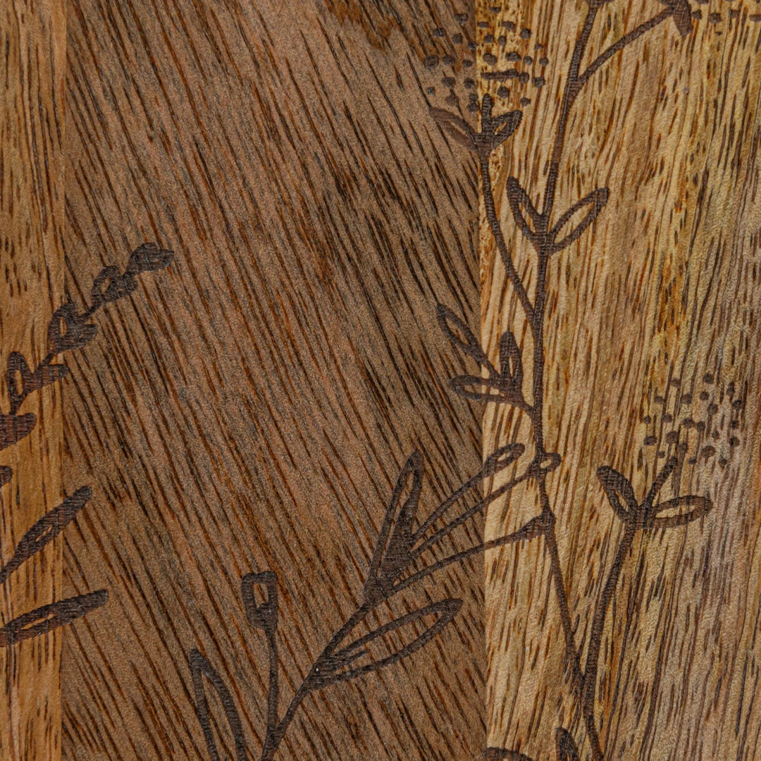 Botanical Wood Cheese Board - Merry PigletsCreative Co - Op