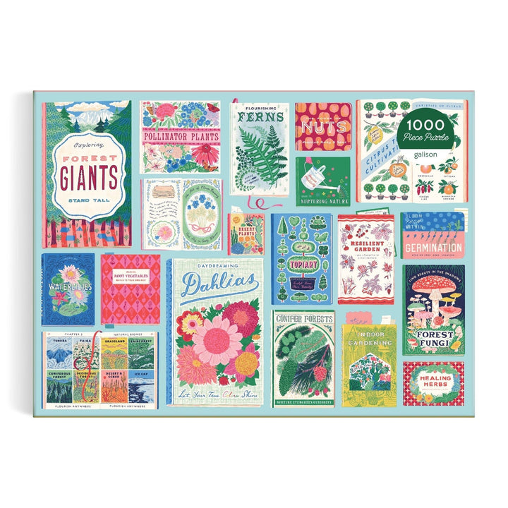 Botanist Bookshelf 1000 Piece Puzzle - Merry PigletsGalison