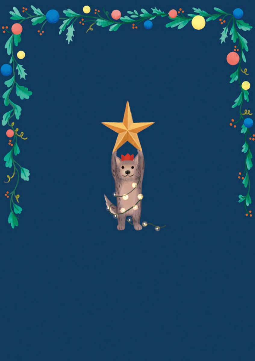 Bow Wow Advent Calendar Greeting Card - Merry PigletsRoger La Borde