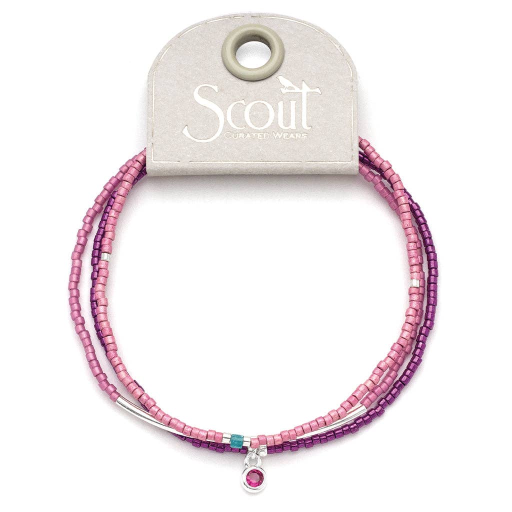 Bracelet Trio - Fuchsia/Silver - Merry PigletsScout Curated Wears