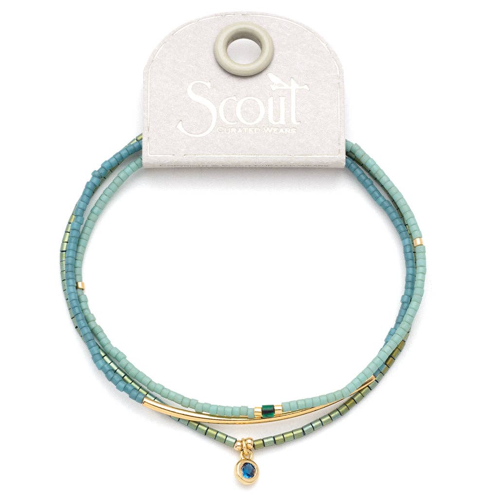 Bracelet Trio - Turquoise/Gold - Merry PigletsScout Curated Wears