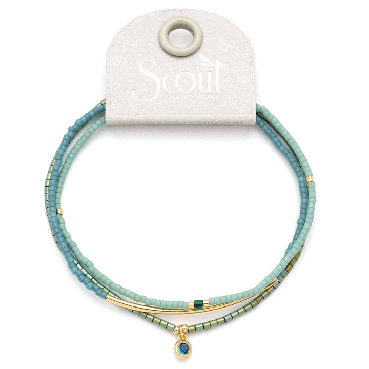 Bracelet Trio - Turquoise/Gold - Merry PigletsScout Curated Wears