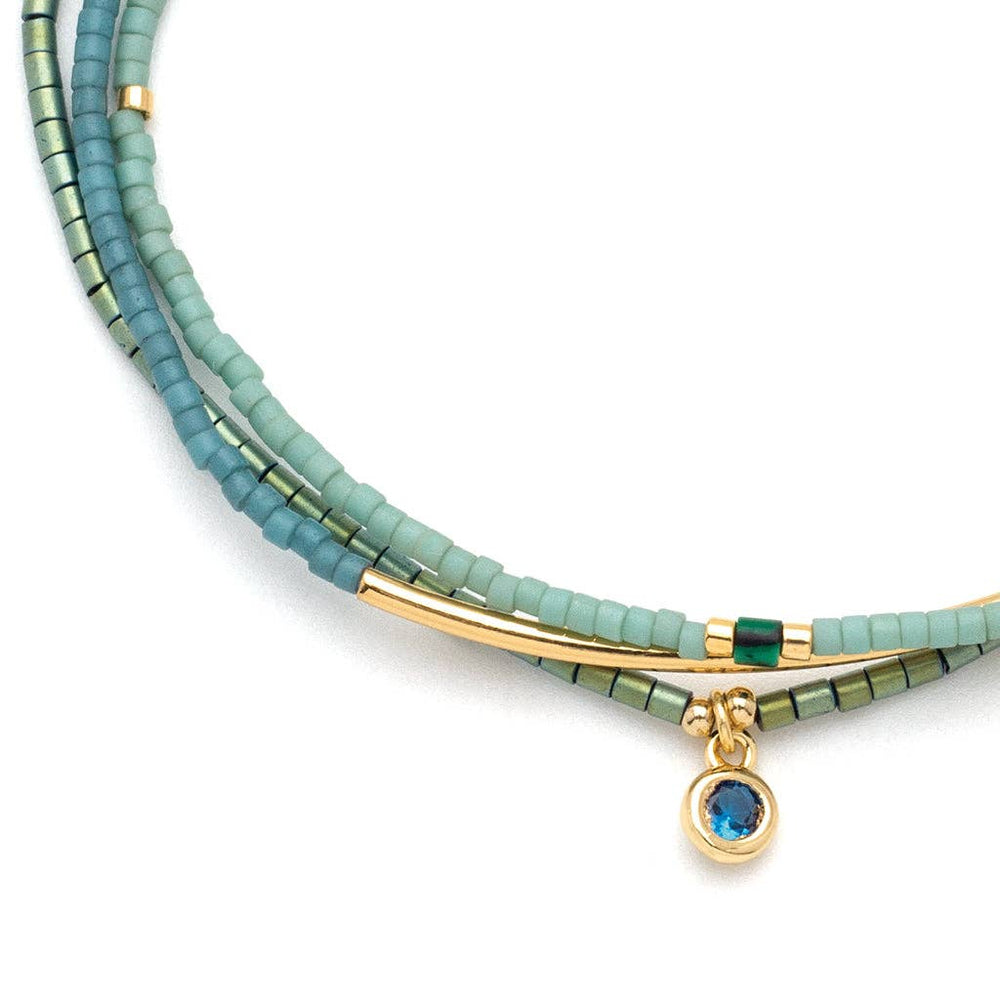 Bracelet Trio - Turquoise/Gold - Merry PigletsScout Curated Wears