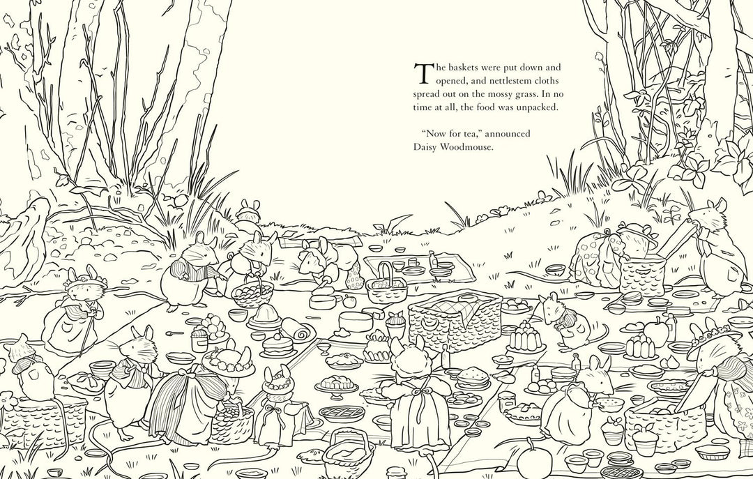 Brambly Hedge Nature Coloring Book - Merry PigletsHarperCollins