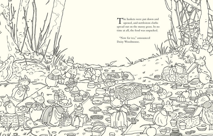 Brambly Hedge Nature Coloring Book - Merry PigletsHarperCollins