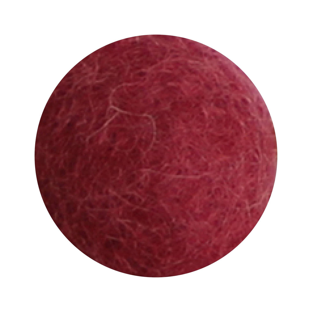 Bright Red Wool Pom Flower Large - Merry PigletsGry and Sif