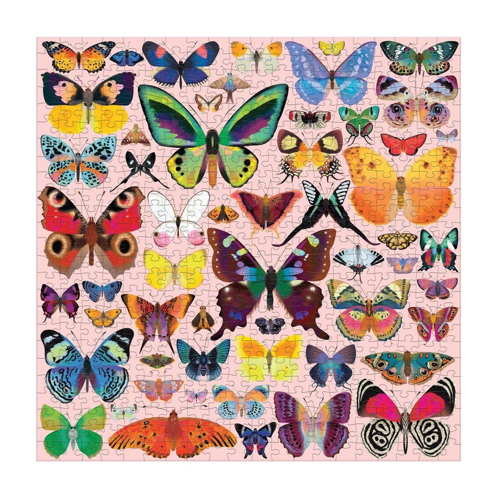 Brilliant Butterflies 500 Piece Puzzle - Merry PigletsMudpuppy