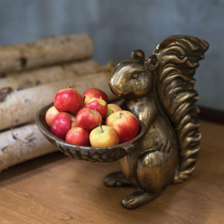 Bronze Squirrel Bowl - Merry PigletsAccent Decor
