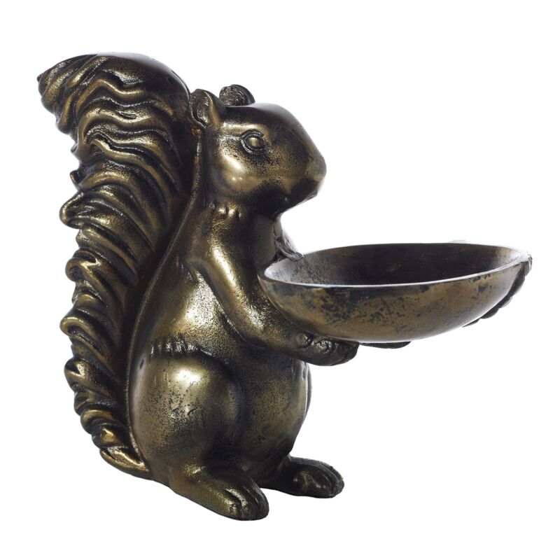 Bronze Squirrel Bowl - Merry PigletsAccent Decor
