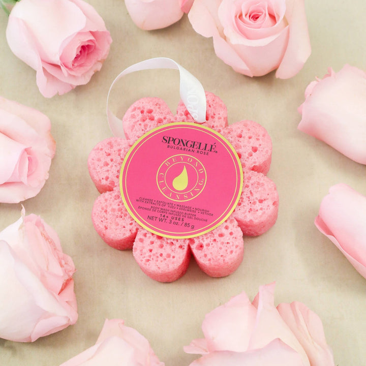 Bulgarian Rose Wild Flower Spongette - Merry PigletsSpongellé