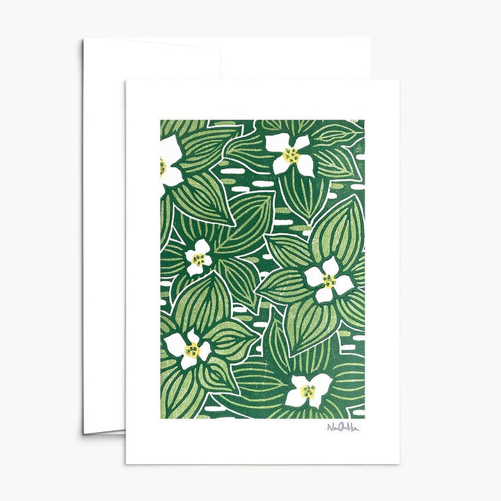 Bunchberries Greeting Card - Merry PigletsNan Onkka Prints