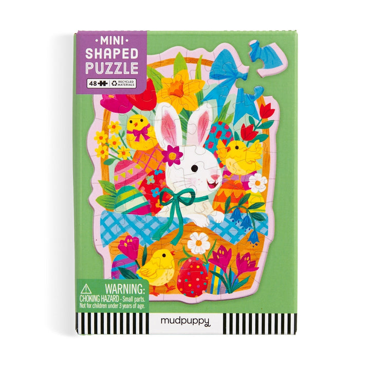 Bunny Basket 48 Piece Mini Shaped Puzzle - Merry PigletsChronicle Books