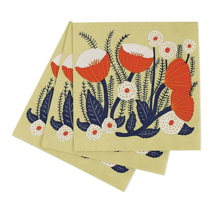 Buttercup Paper Cocktail Napkins - Merry Pigletsrockflowerpaper