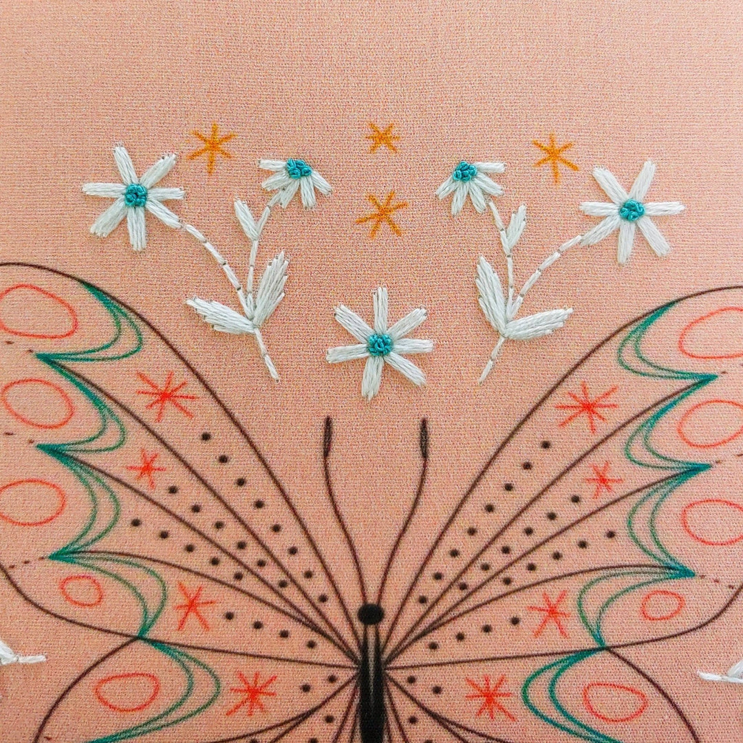 Butterfly Embroidery Kit - Merry Pigletscozyblue handmade