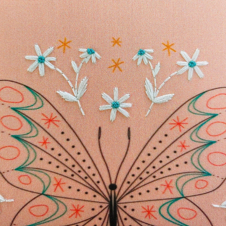 Butterfly Embroidery Kit - Merry Pigletscozyblue handmade