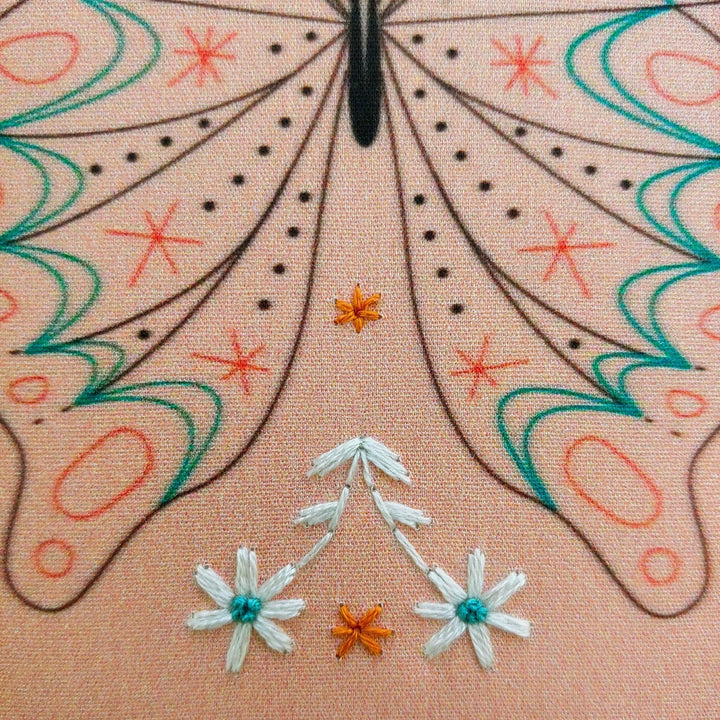 Butterfly Embroidery Kit - Merry Pigletscozyblue handmade
