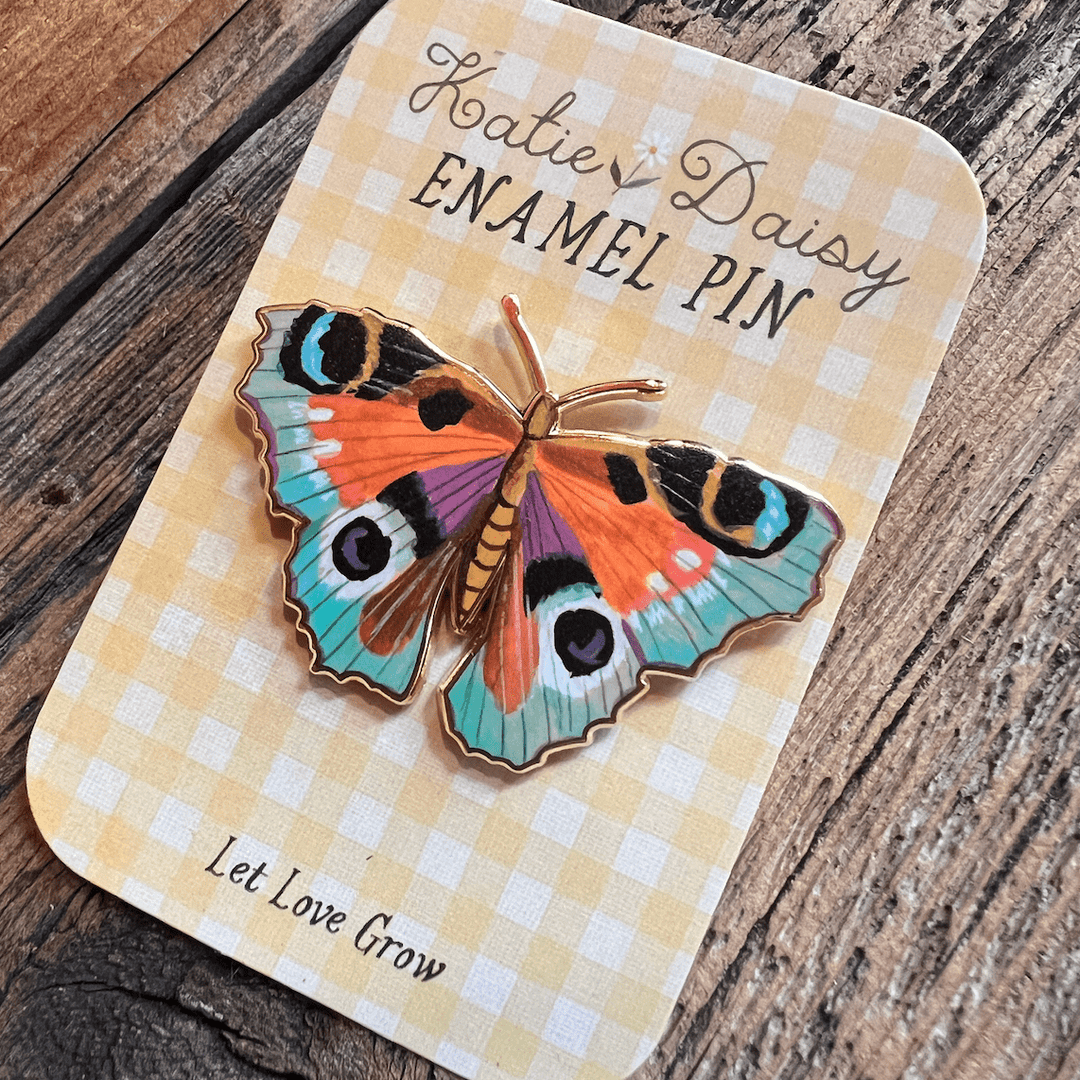 Butterfly Enamel Pin  - Merry PigletsKatie Daisy