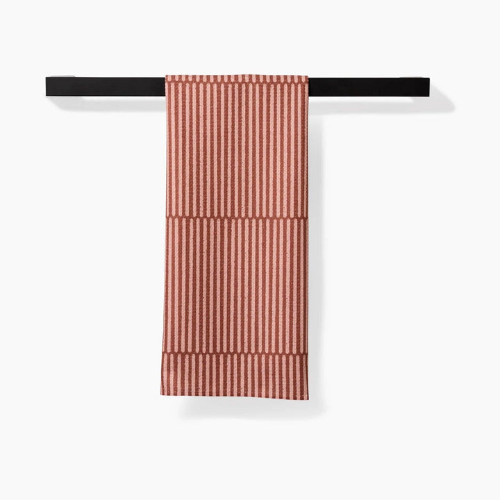 Textured Stripe Geometry Tea Towel