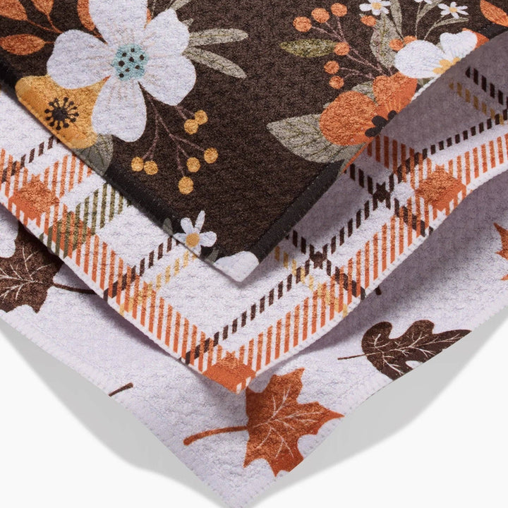 Autumnal Serenade Geometry Dishcloth Set