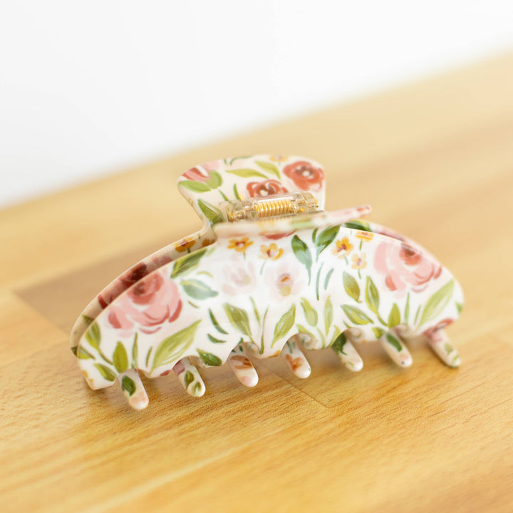 Spring Garden Claw Hair Clip