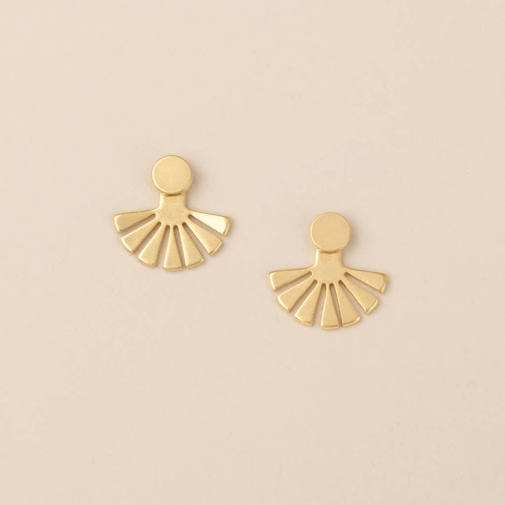 Sunburst Gold Earrings