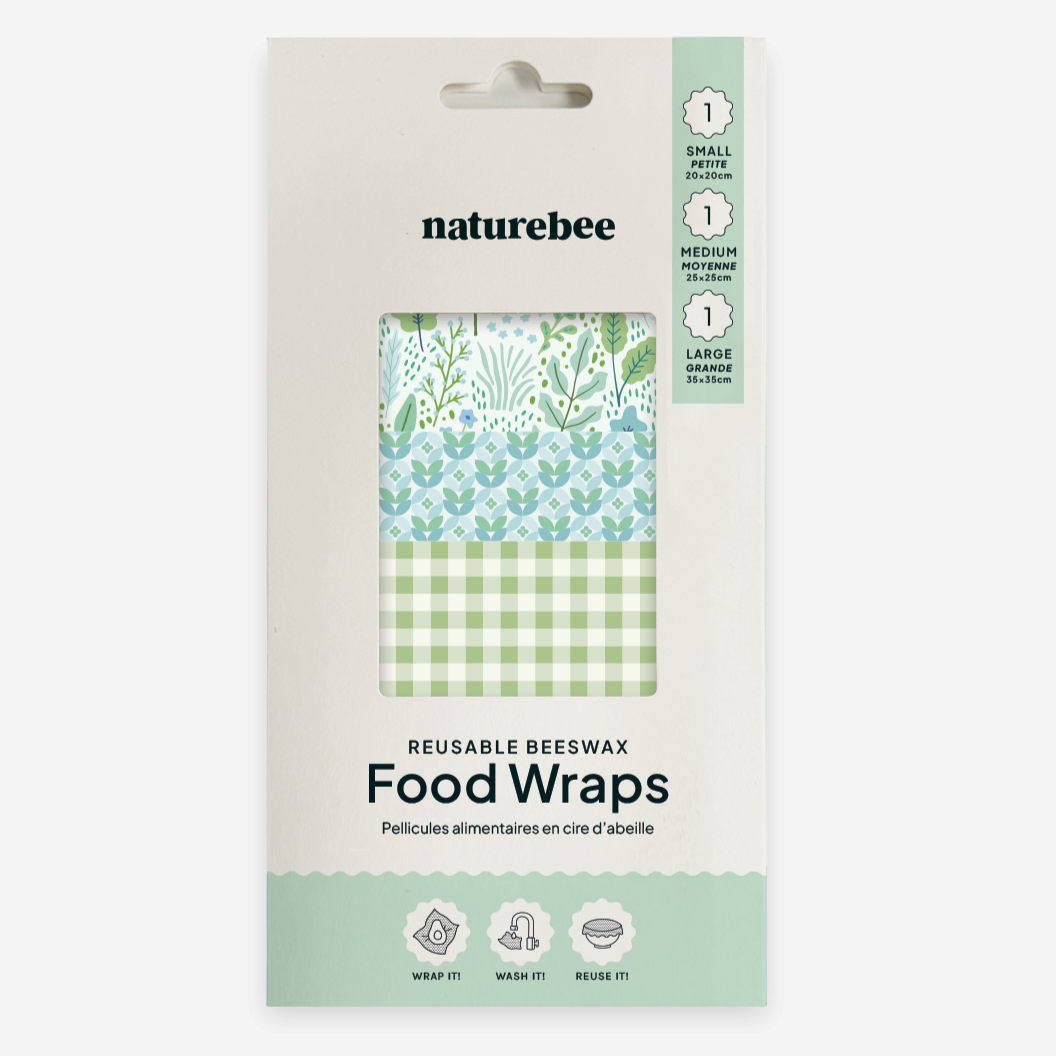 Beeswax Wrap Variety Set - Green - Merry Piglets