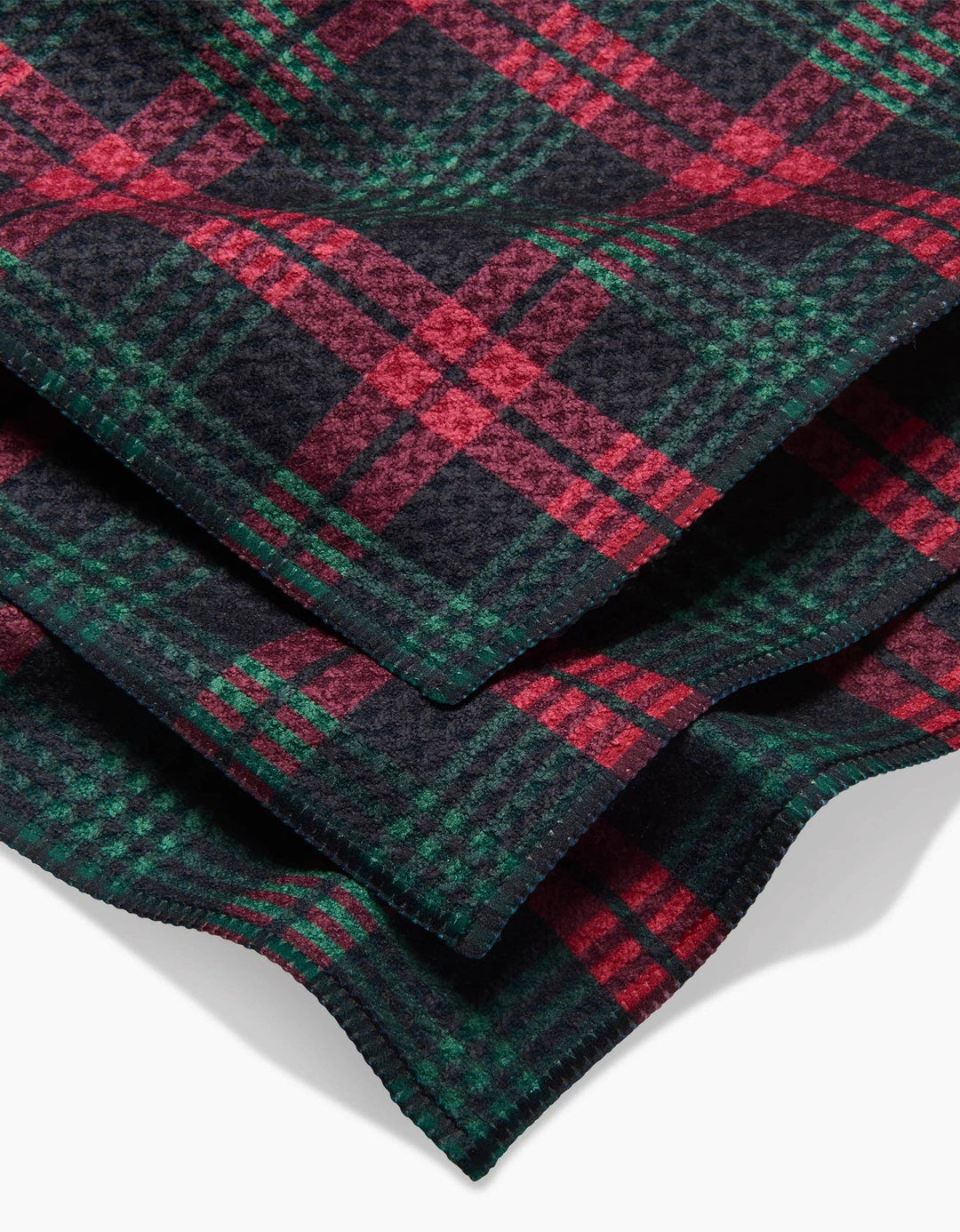 Very Merry Plaid Geometry Dishcloth Set