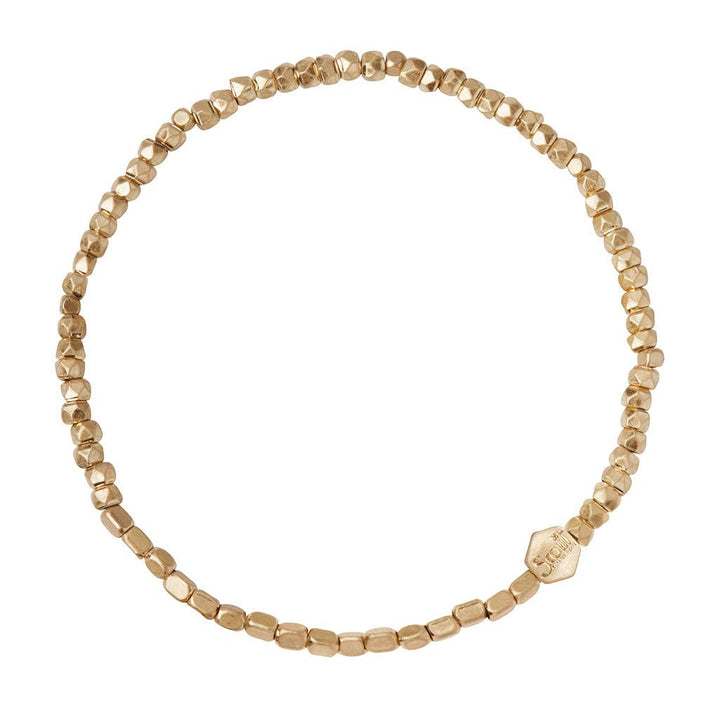 Mini Gold Metal Stacking Bracelet