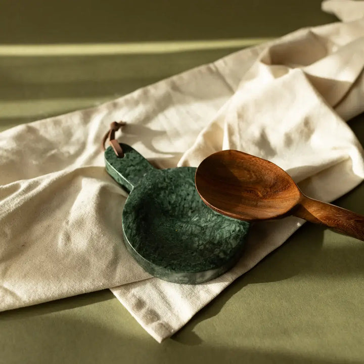 Cillian Dark Green Marble Spoon Rest