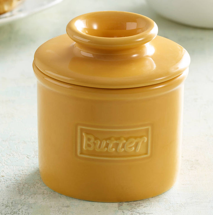 Cafe Golden Yellow Butter Bell Crock - Merry PigletsThe Original Butter Bell® Crock