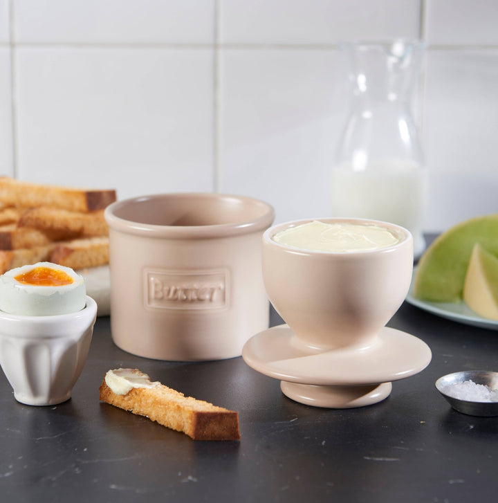 Cafe Matte Beige Butter Bell Crock - Merry PigletsThe Original Butter Bell® Crock