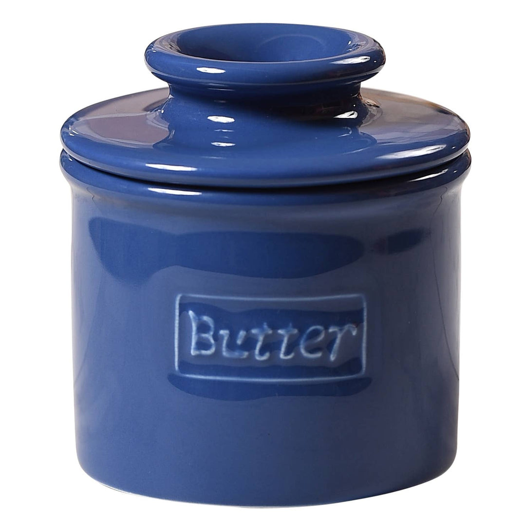 Cafe Royal Blue Butter Bell Crock - Merry PigletsThe Original Butter Bell® Crock