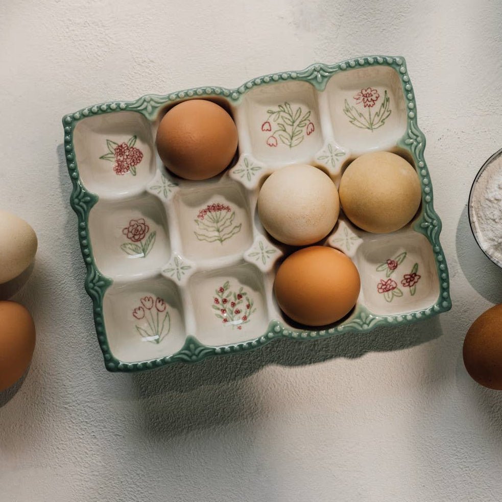 Camellia Egg Holder - Merry PigletsDanica Heirloom