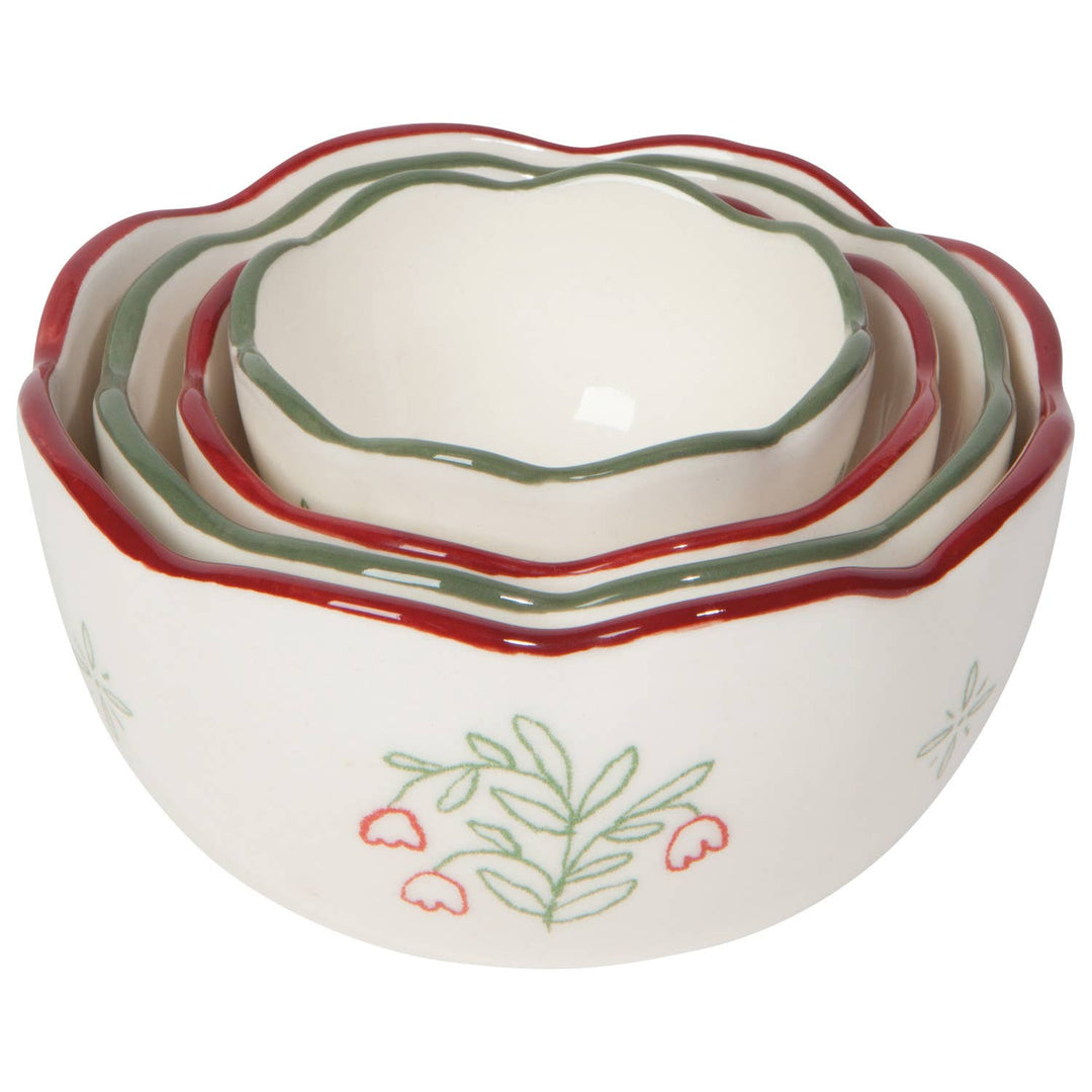 Camellia Stoneware Nesting Bowls Set - Merry PigletsDanica Heirloom