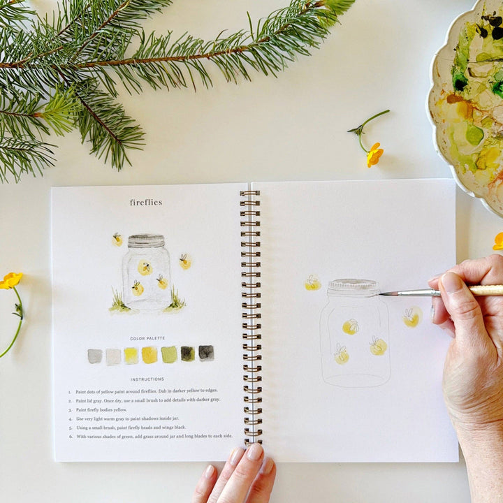 Camping Watercolor Workbook - Merry Pigletsemily lex studio