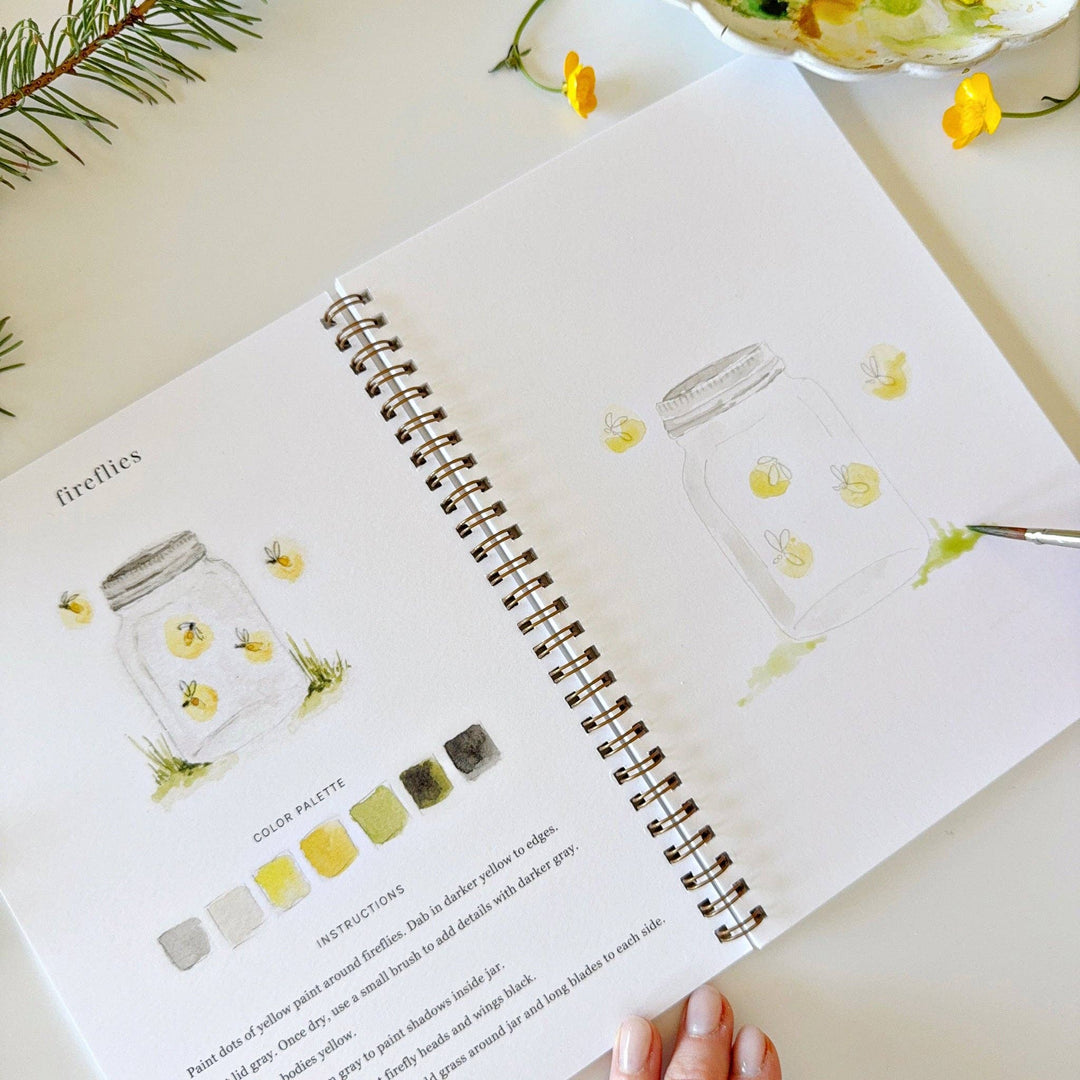 Camping Watercolor Workbook - Merry Pigletsemily lex studio