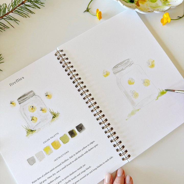 Camping Watercolor Workbook - Merry Pigletsemily lex studio