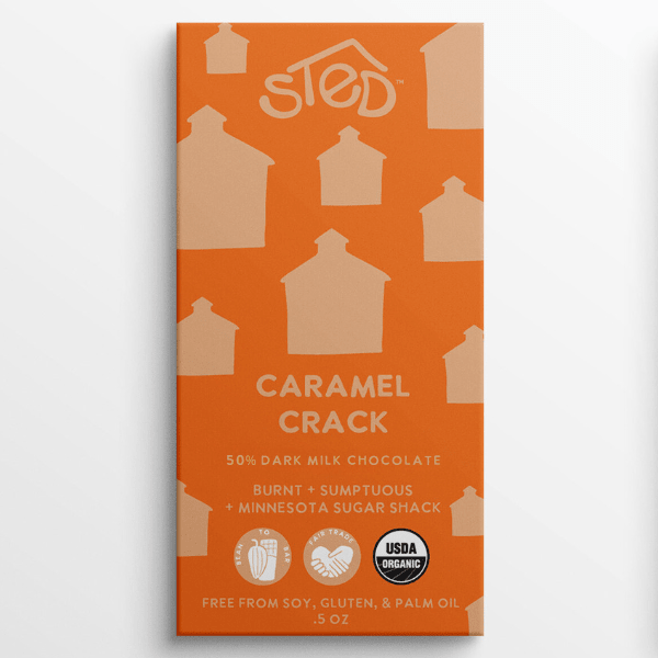 Caramel Crack Mini Chocolate Bar - Merry PigletsSted Foods