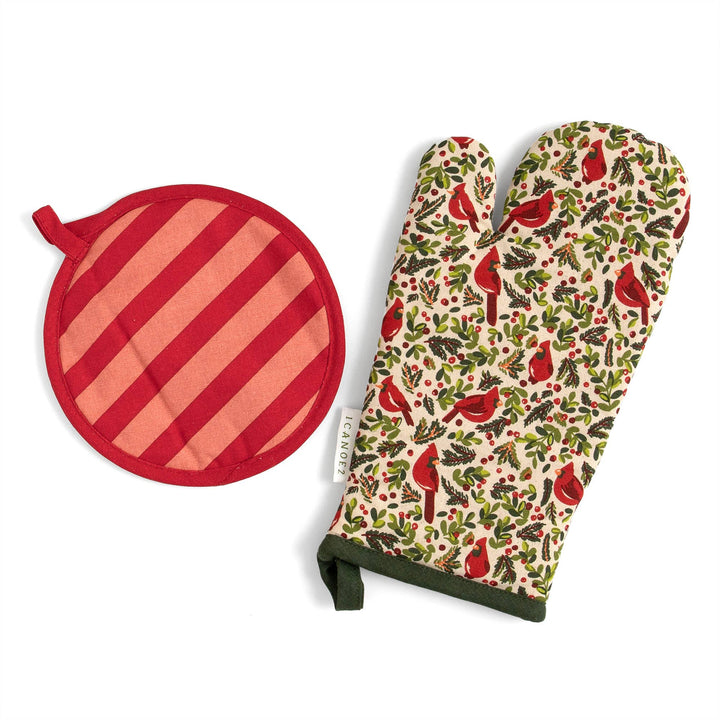Cardinal Pot Holder Set - Merry Piglets1canoe2 | One Canoe Two Paper Co.
