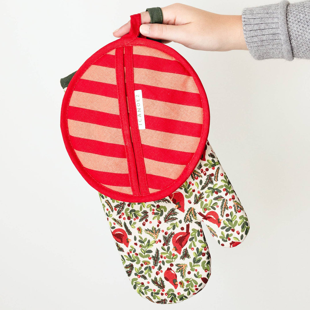 Cardinal Pot Holder Set - Merry Piglets1canoe2 | One Canoe Two Paper Co.
