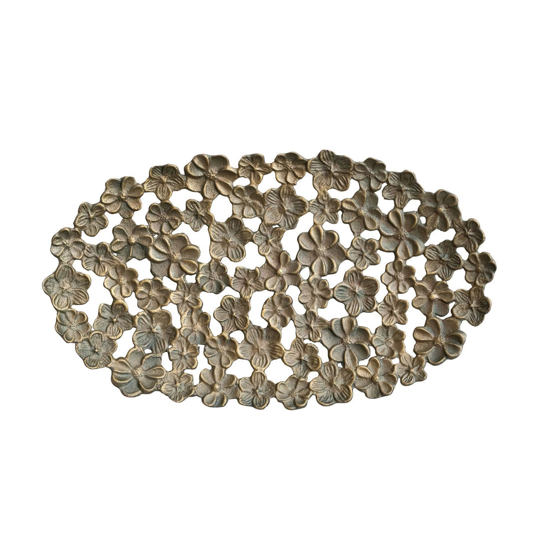 Cast Aluminum Flower Tray - Merry PigletsCreative Co - Op