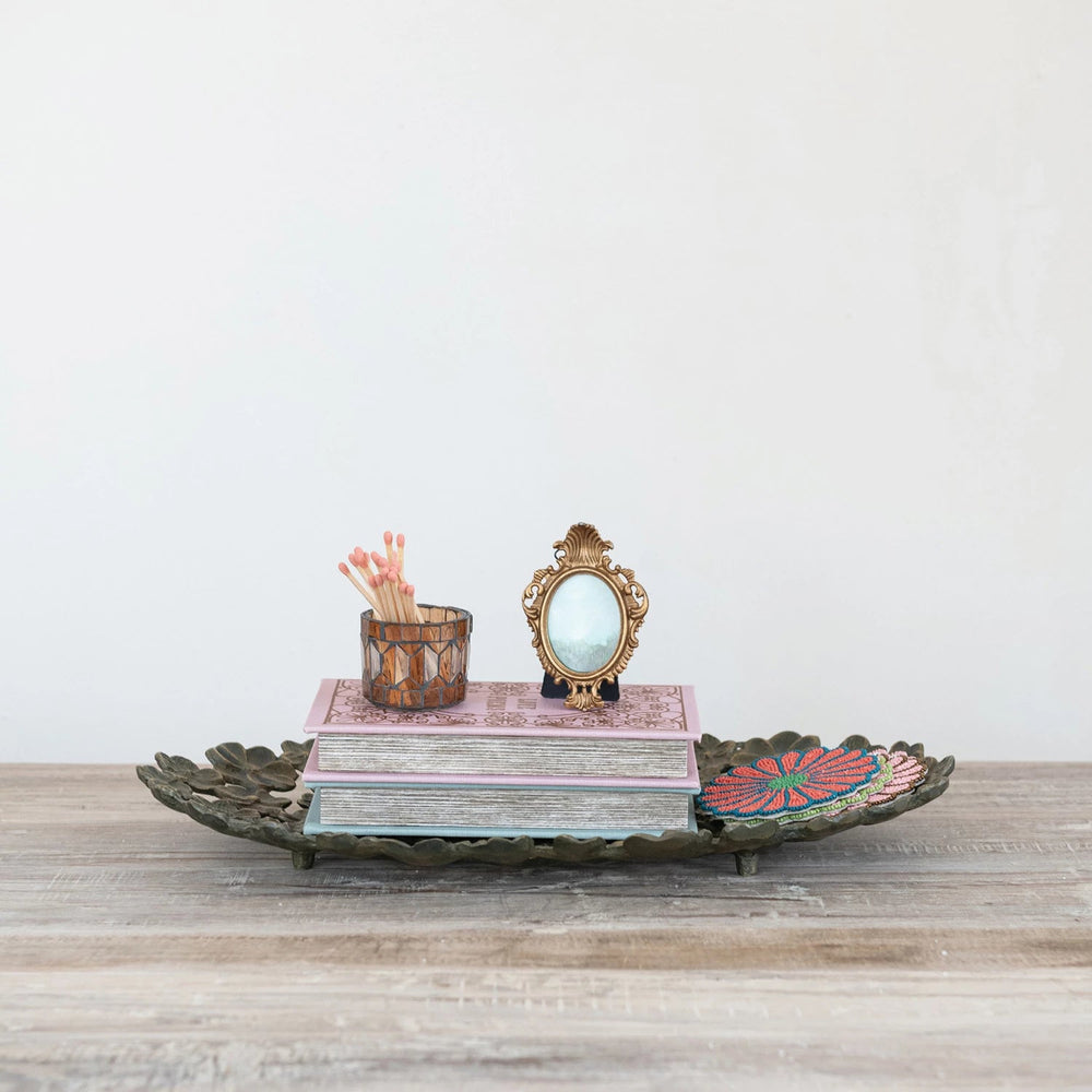 Cast Aluminum Flower Tray - Merry PigletsCreative Co - Op