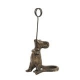 Cast Iron Bronze Mouse Cardholder - Merry PigletsCreative Co - Op