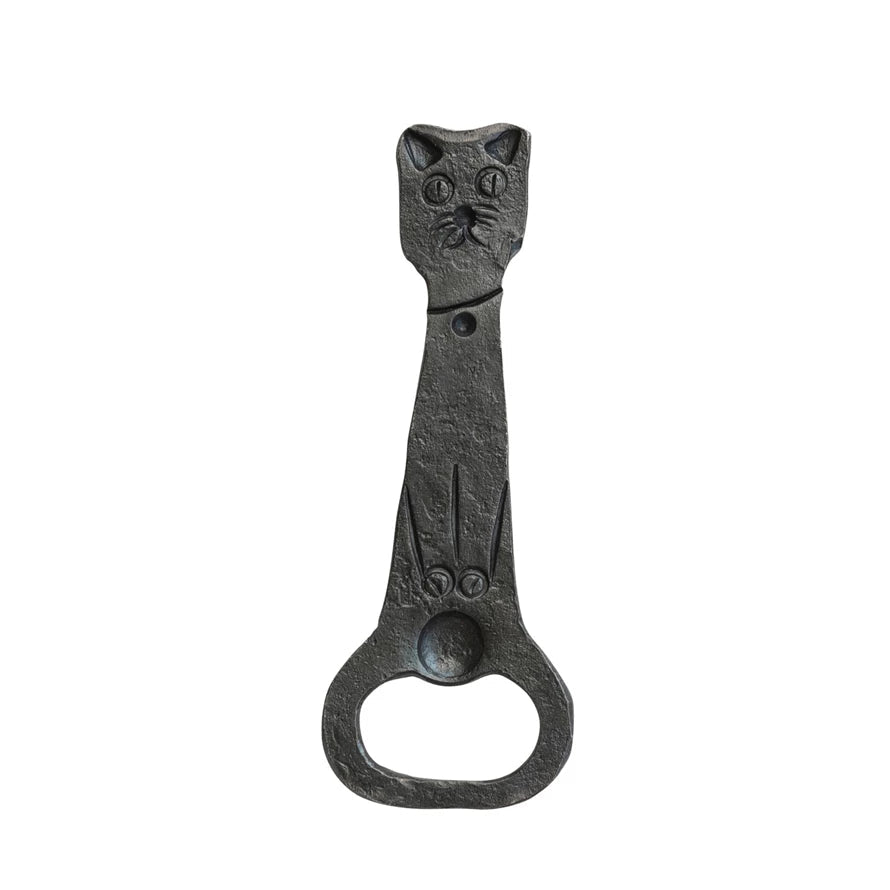 Cat Bottle Opener - Merry PigletsCreative Co - Op